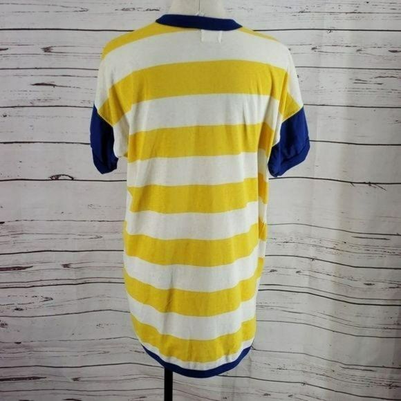 Coca Cola Yellow and White Stripe Oversize Shirt - Picture 6 of 8
